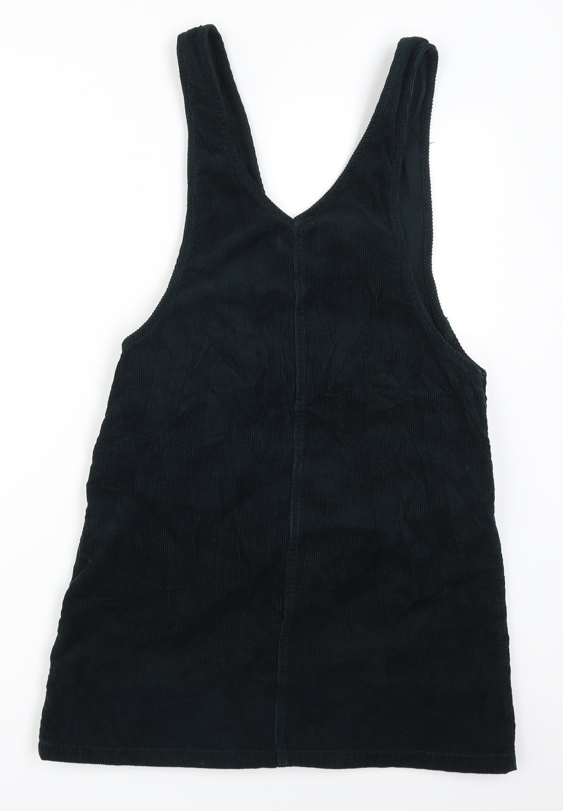 New Look Womens Green  Corduroy Pinafore/Dungaree Dress  Size 8