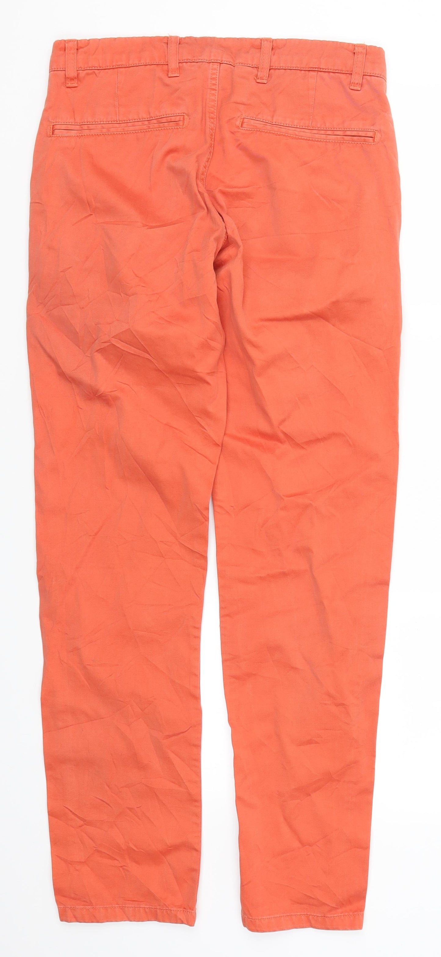 Matchstick Womens Orange   Chino Trousers Size 29 L29 in