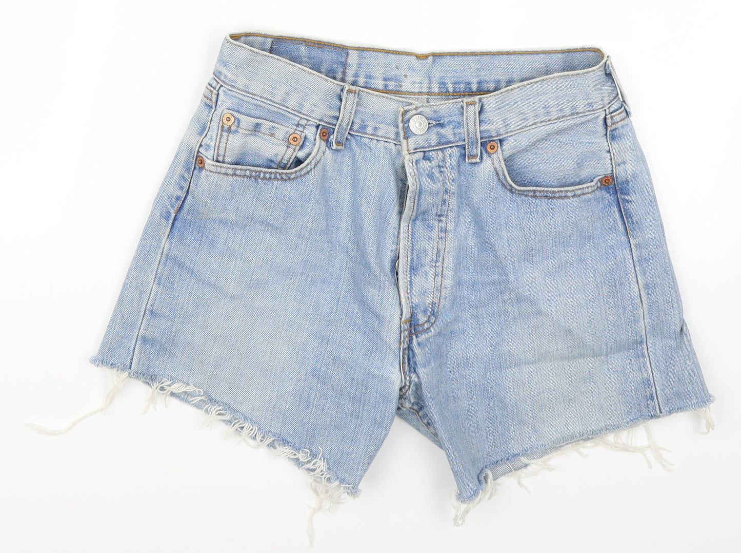 Levi Strauss & Co. Womens Blue  Denim Cut-Off Shorts Size 29 in