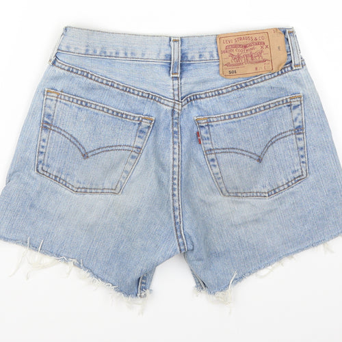 Levi Strauss & Co. Womens Blue  Denim Cut-Off Shorts Size 29 in