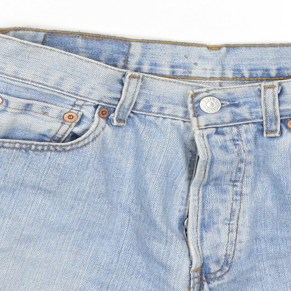Levi Strauss & Co. Womens Blue  Denim Cut-Off Shorts Size 29 in