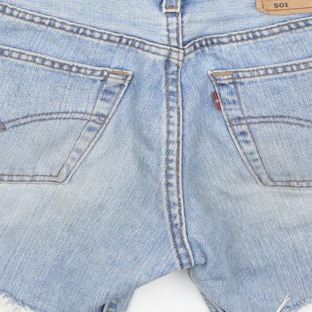 Levi Strauss & Co. Womens Blue  Denim Cut-Off Shorts Size 29 in