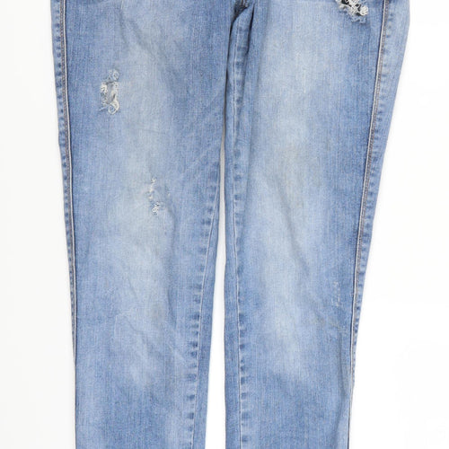 Zara Womens Blue  Denim Skinny Jeans Size 12 L30 in