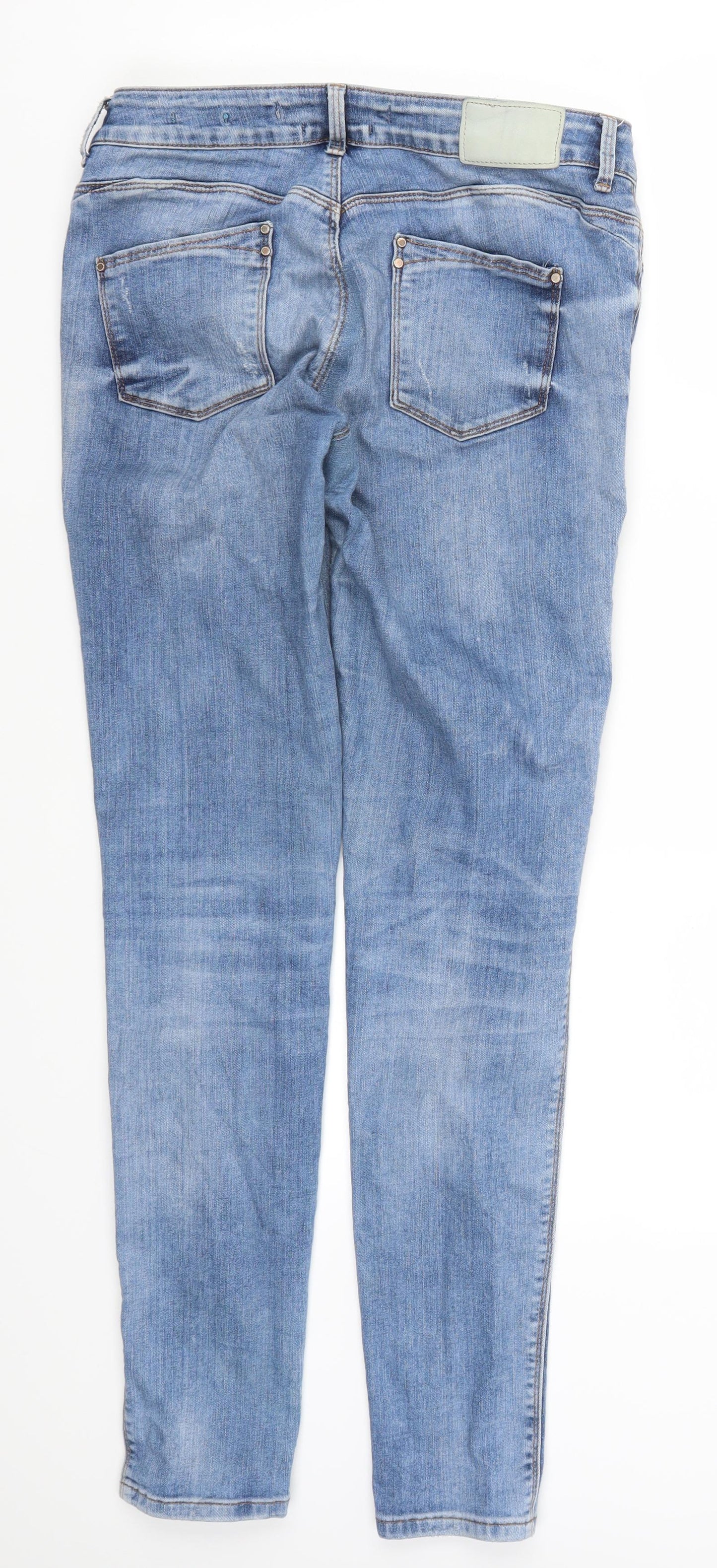 Zara Womens Blue  Denim Skinny Jeans Size 12 L30 in