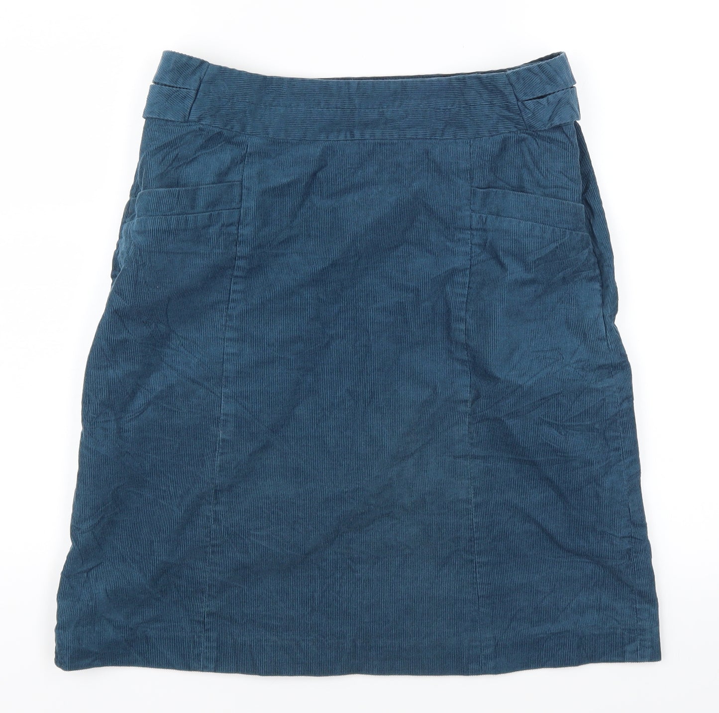 Jigsaw Womens Blue  Corduroy A-Line Skirt Size 12