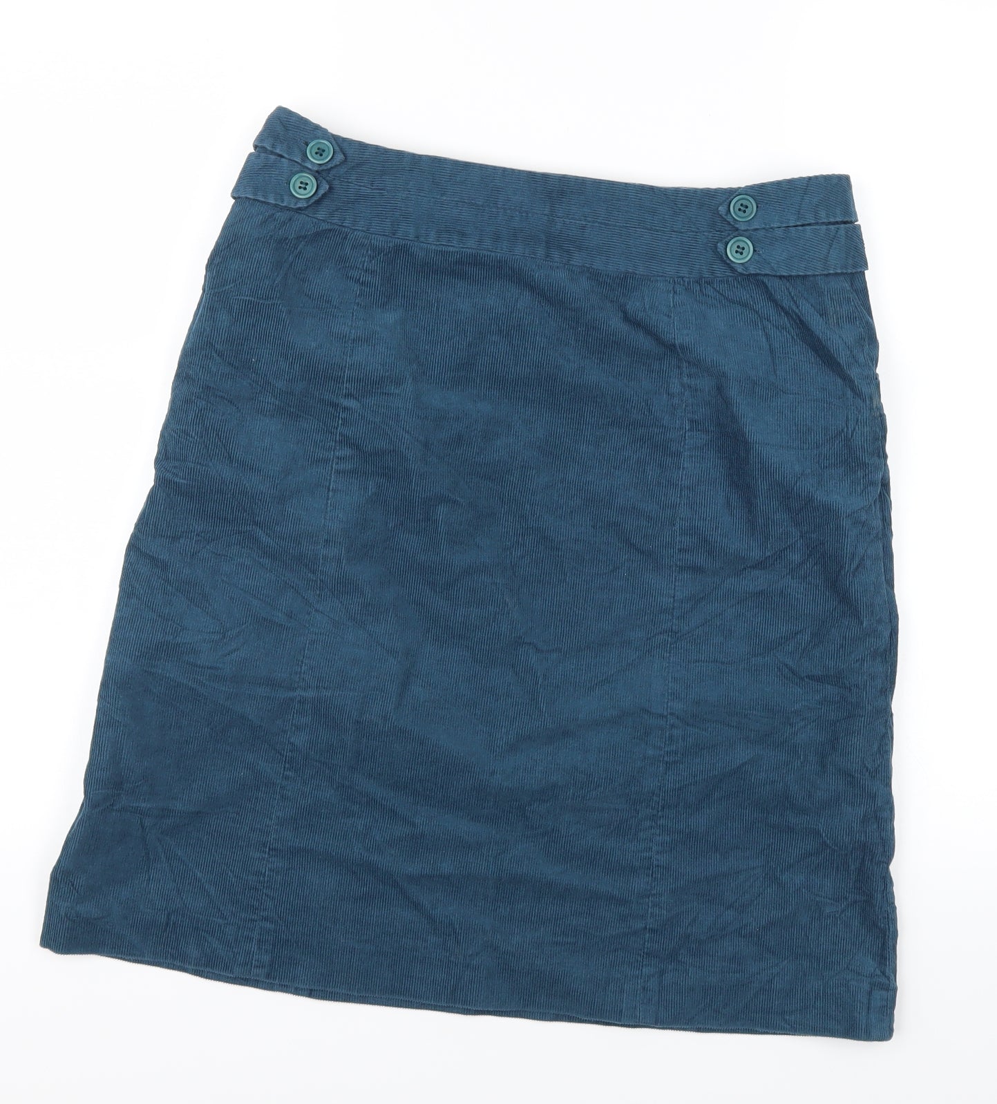 Jigsaw Womens Blue  Corduroy A-Line Skirt Size 12