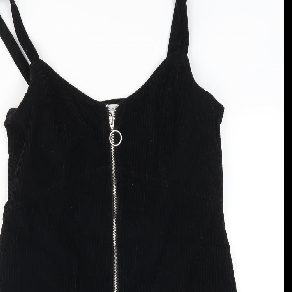 Topshop Womens Black  Corduroy Mini  Size 14