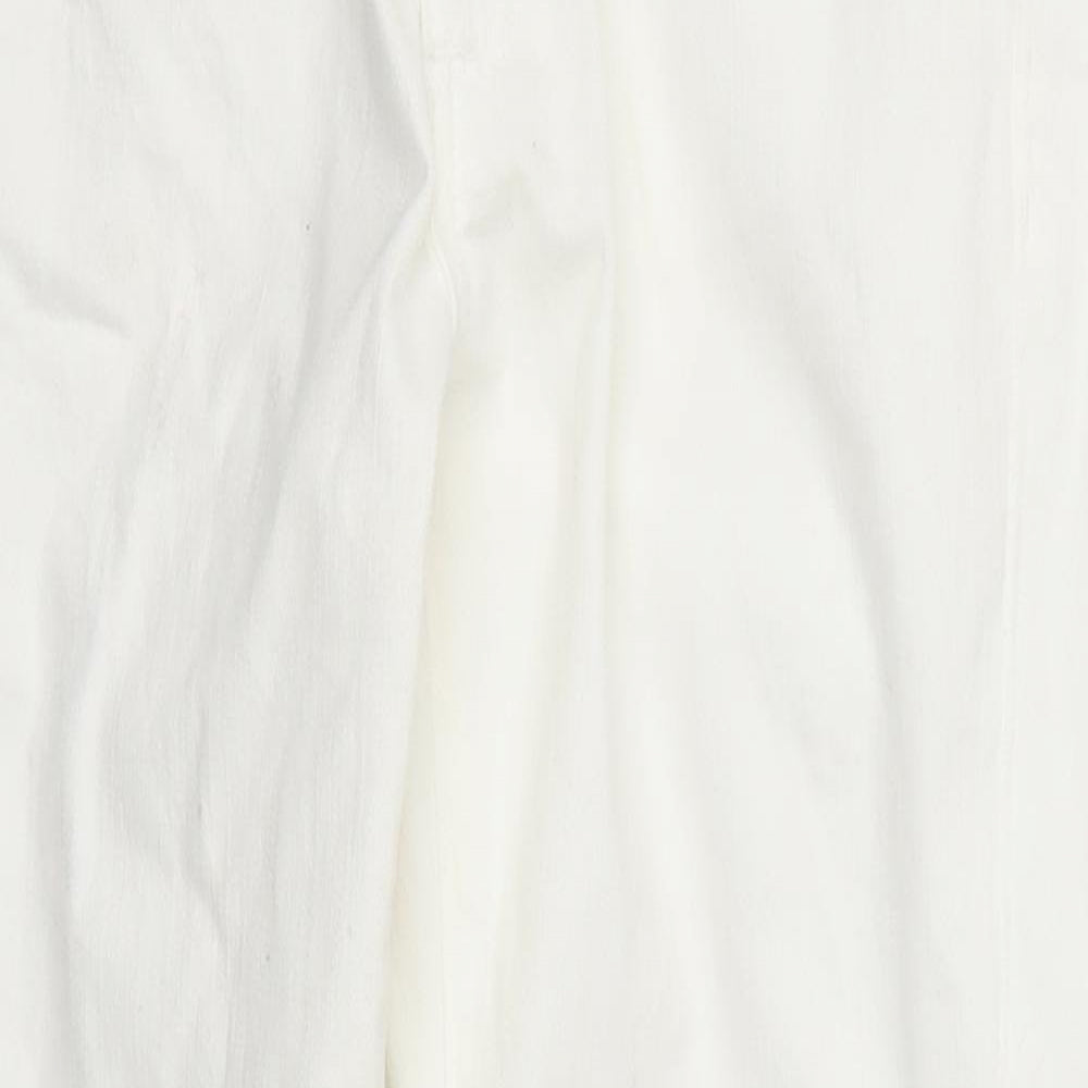 White Stuff Womens White  Denim Cropped Jeans Size 10 L24 in