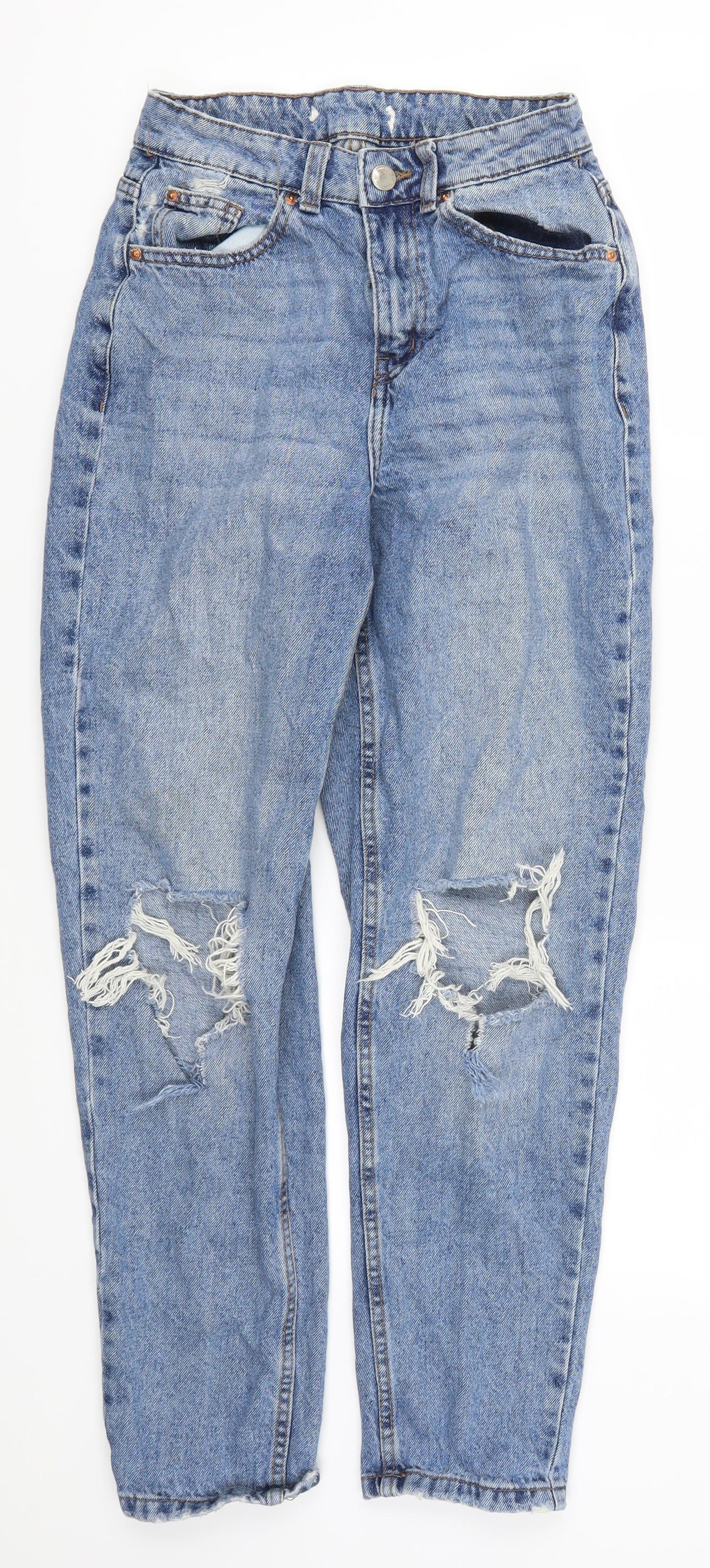Denim Co Womens Blue  Denim Mom Jeans Size 24 in L27 in