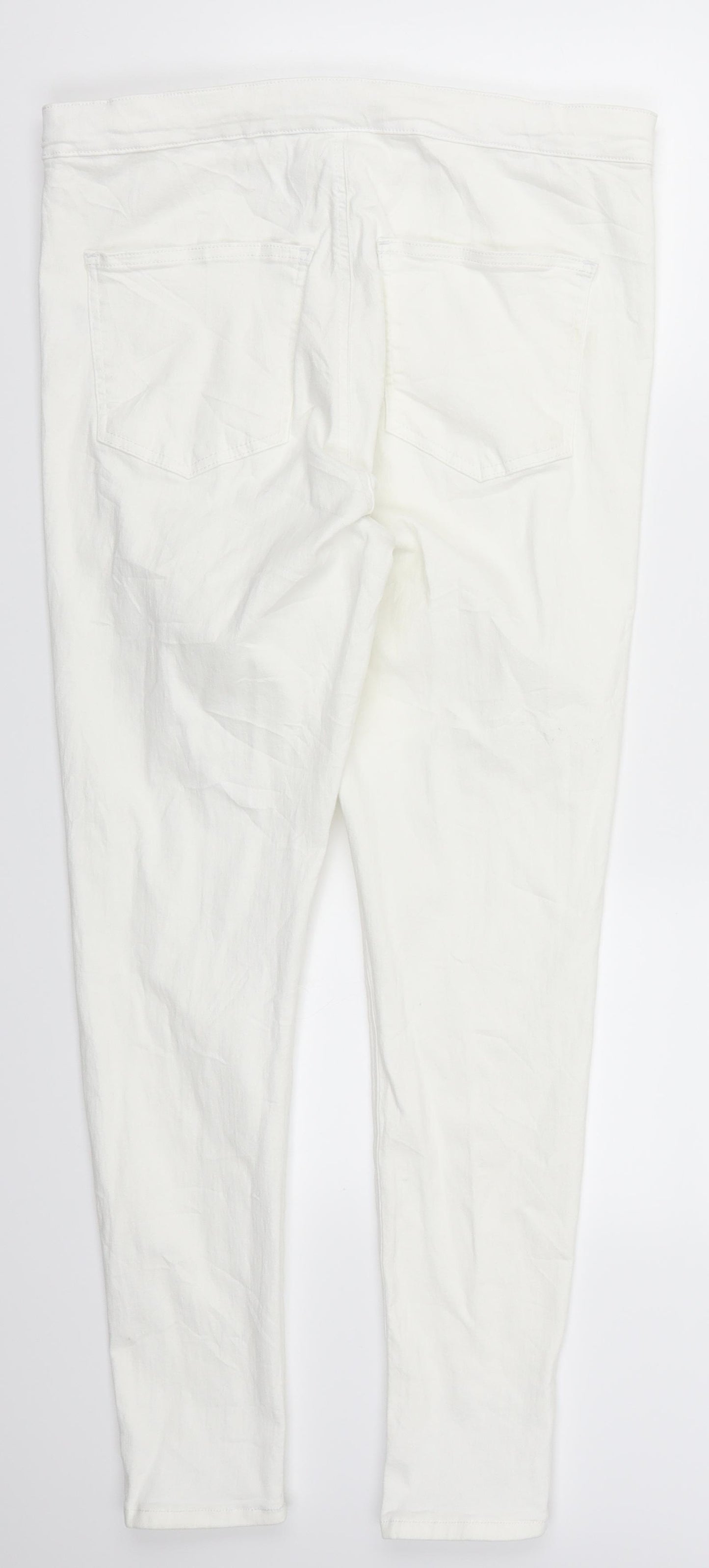 Topshop Womens White  Denim Skinny Jeans Size 36 in L32 in