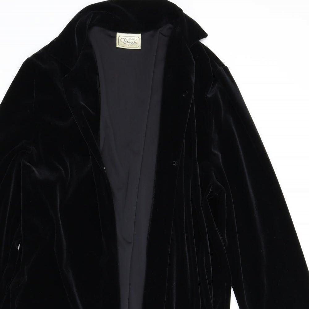 Simply Classics Womens Black   Cardigan Jumper Size 18