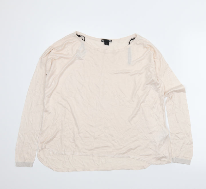 H&M Womens Beige   Pullover Jumper Size XS