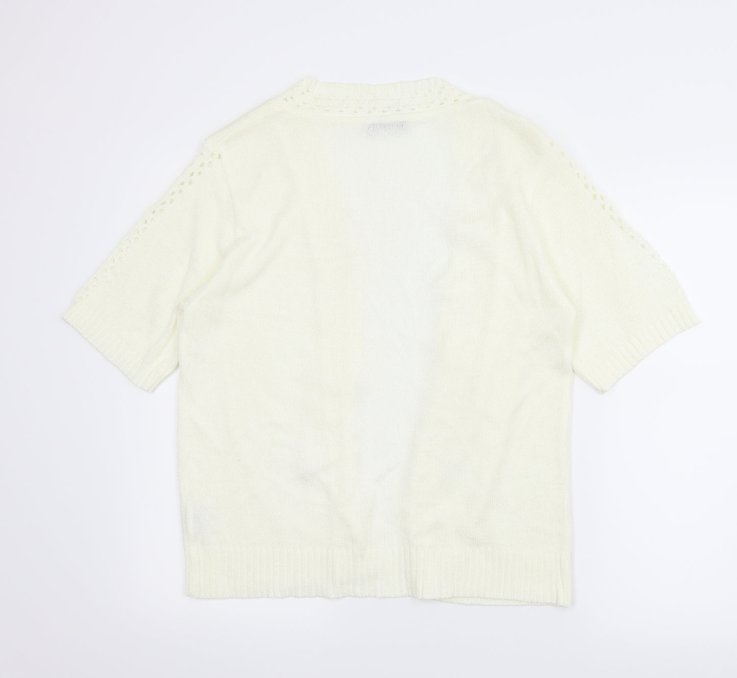 Ellie Louise Womens Ivory   Cardigan Jumper Size M
