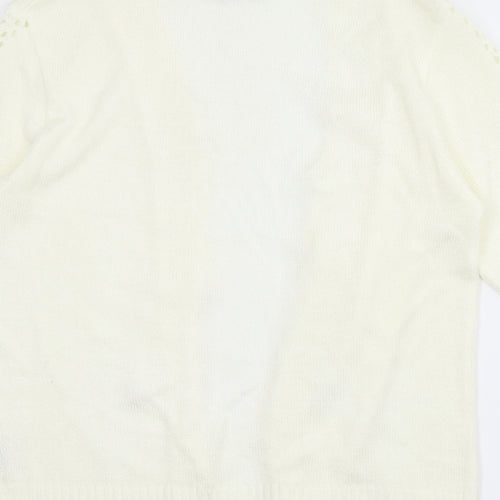 Ellie Louise Womens Ivory   Cardigan Jumper Size M