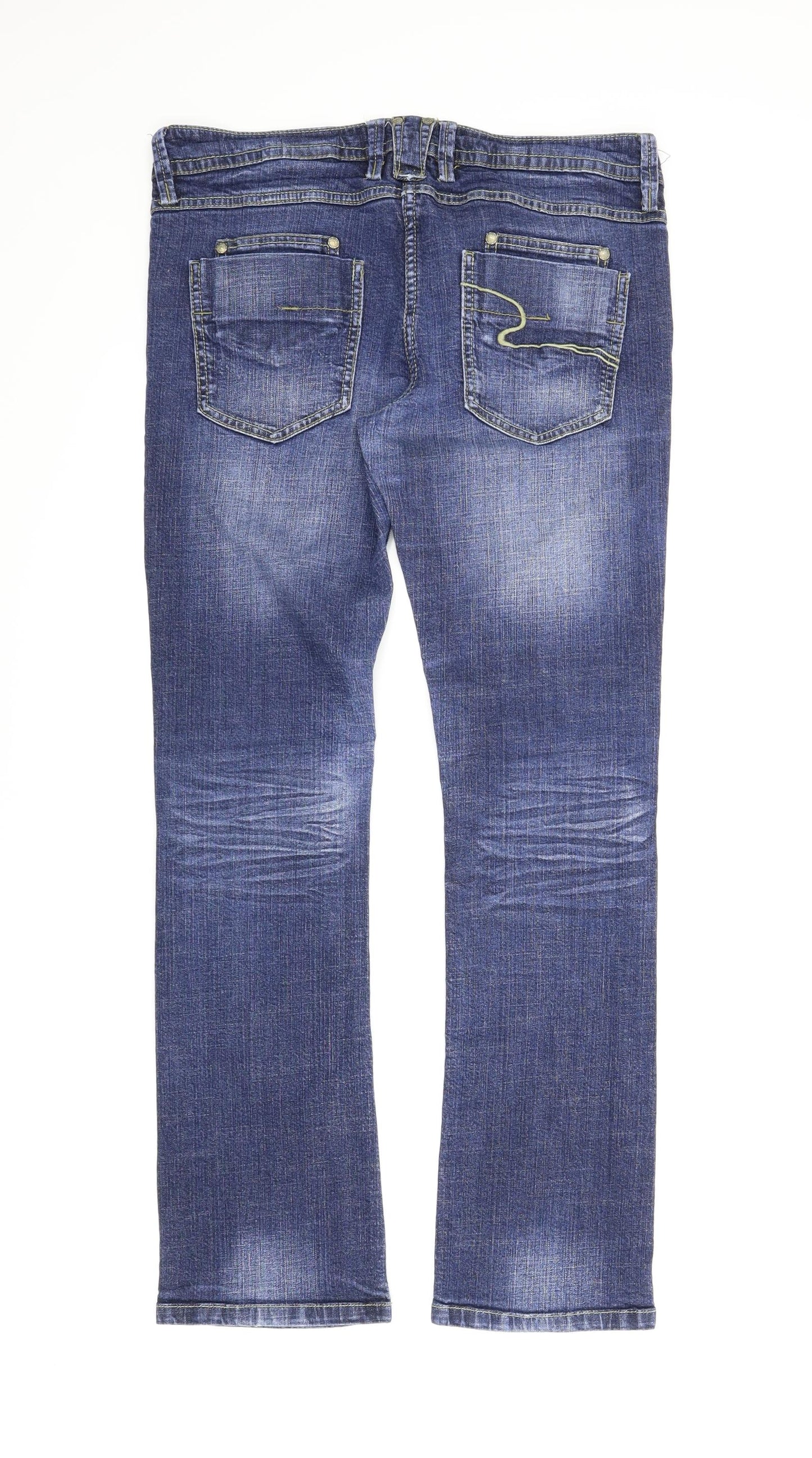 NEXT Womens Blue  Denim Bootcut Jeans Size 14 L28 in