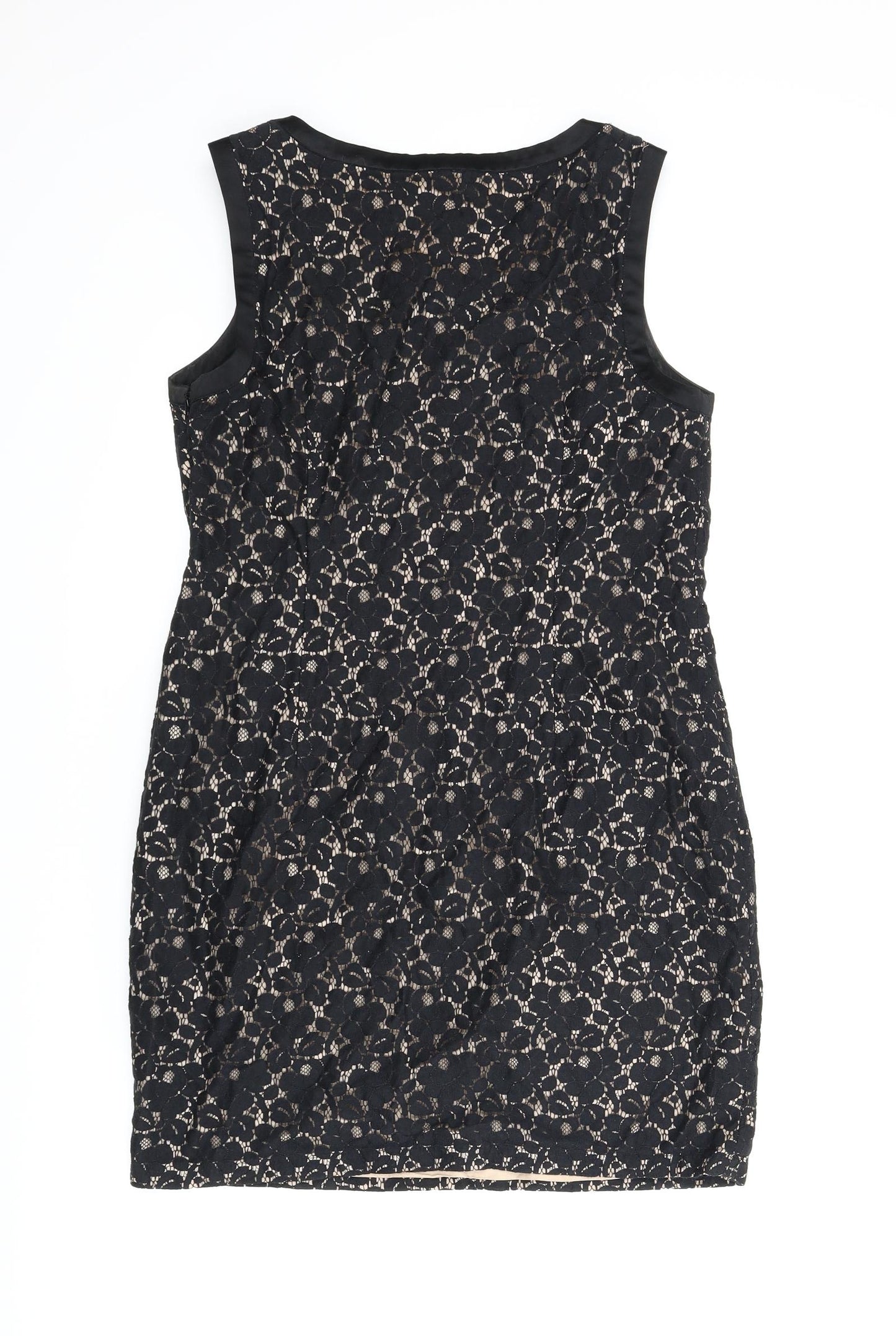 Oasis Womens Black Floral  A-Line  Size 12