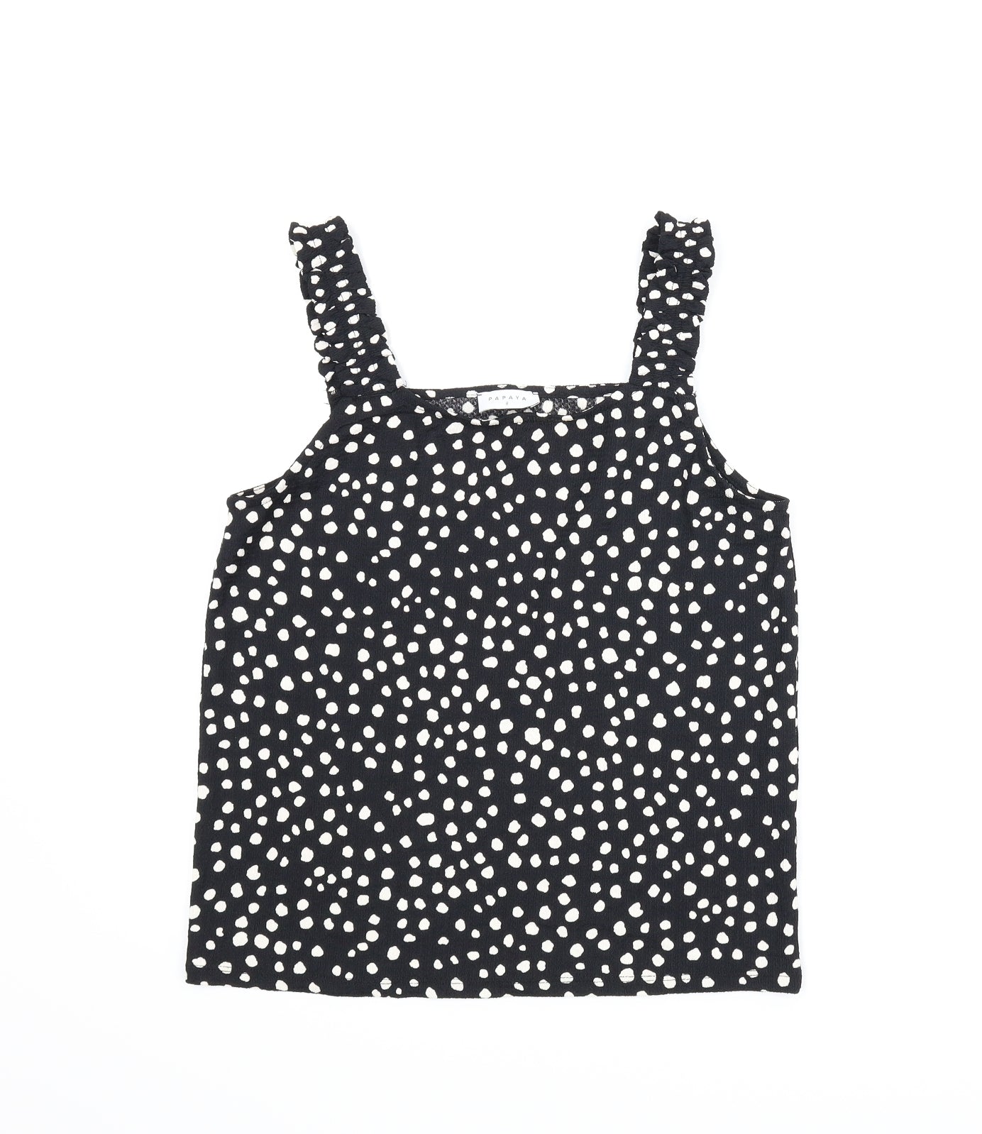 Papaya Womens Black Polka Dot  Camisole Blouse Size 8