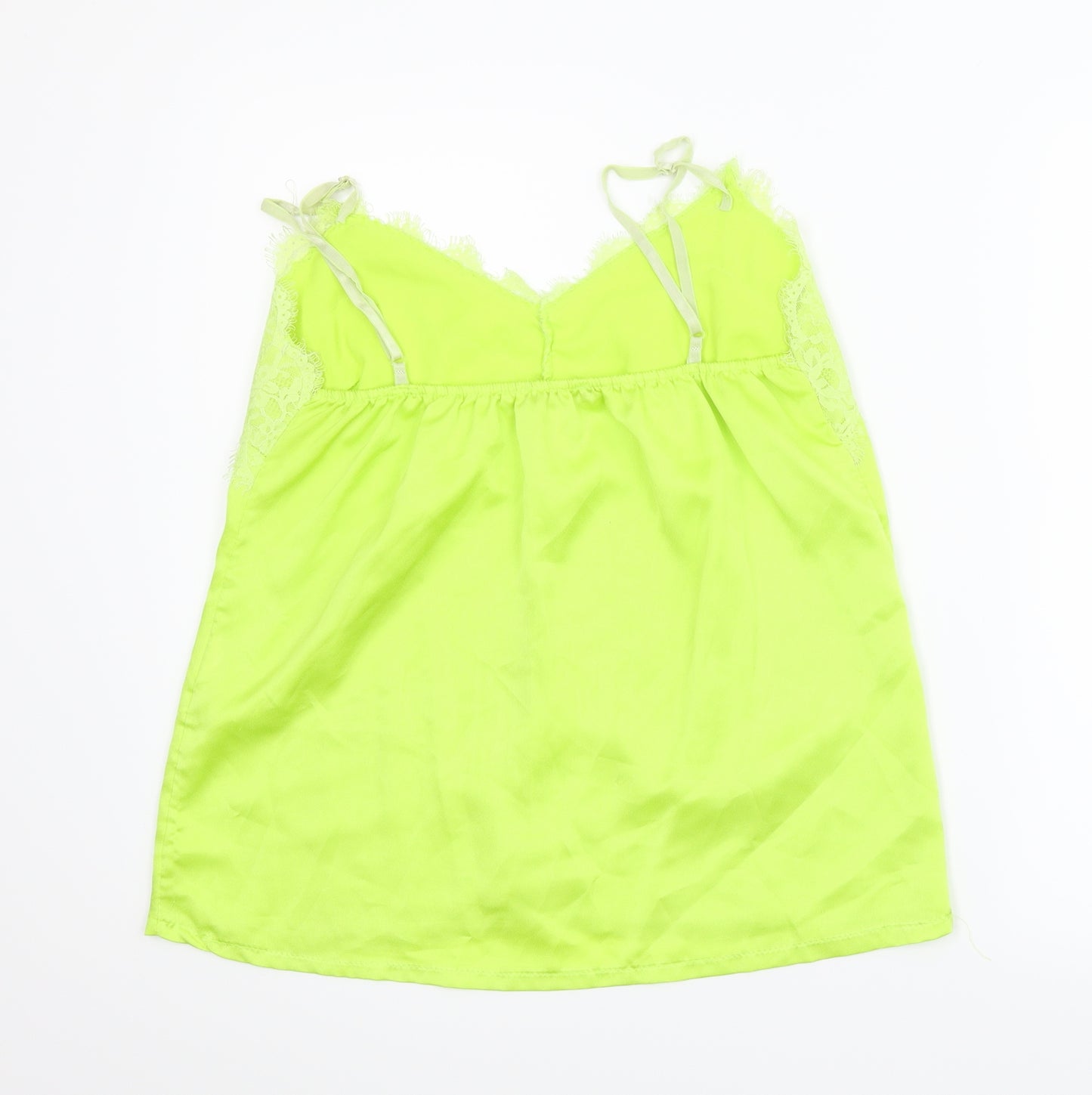 Preworn Womens Green Solid  Cami Pyjama Top Size S