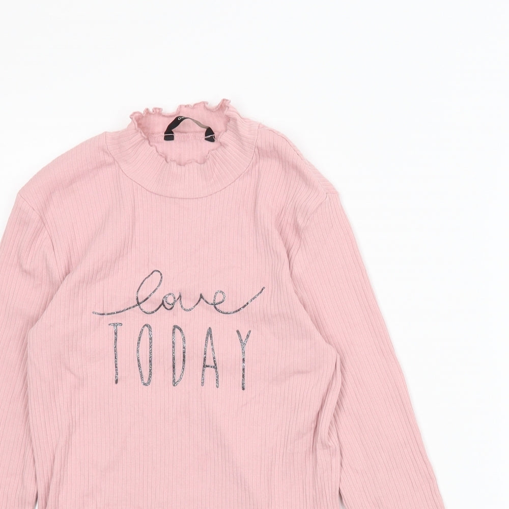 George Girls Pink   Basic T-Shirt Size 12-13 Years