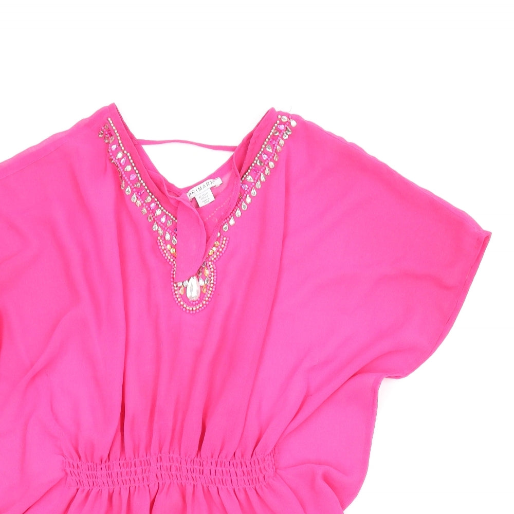 Primark Girls Pink   Kaftan  Size 12-13 Years