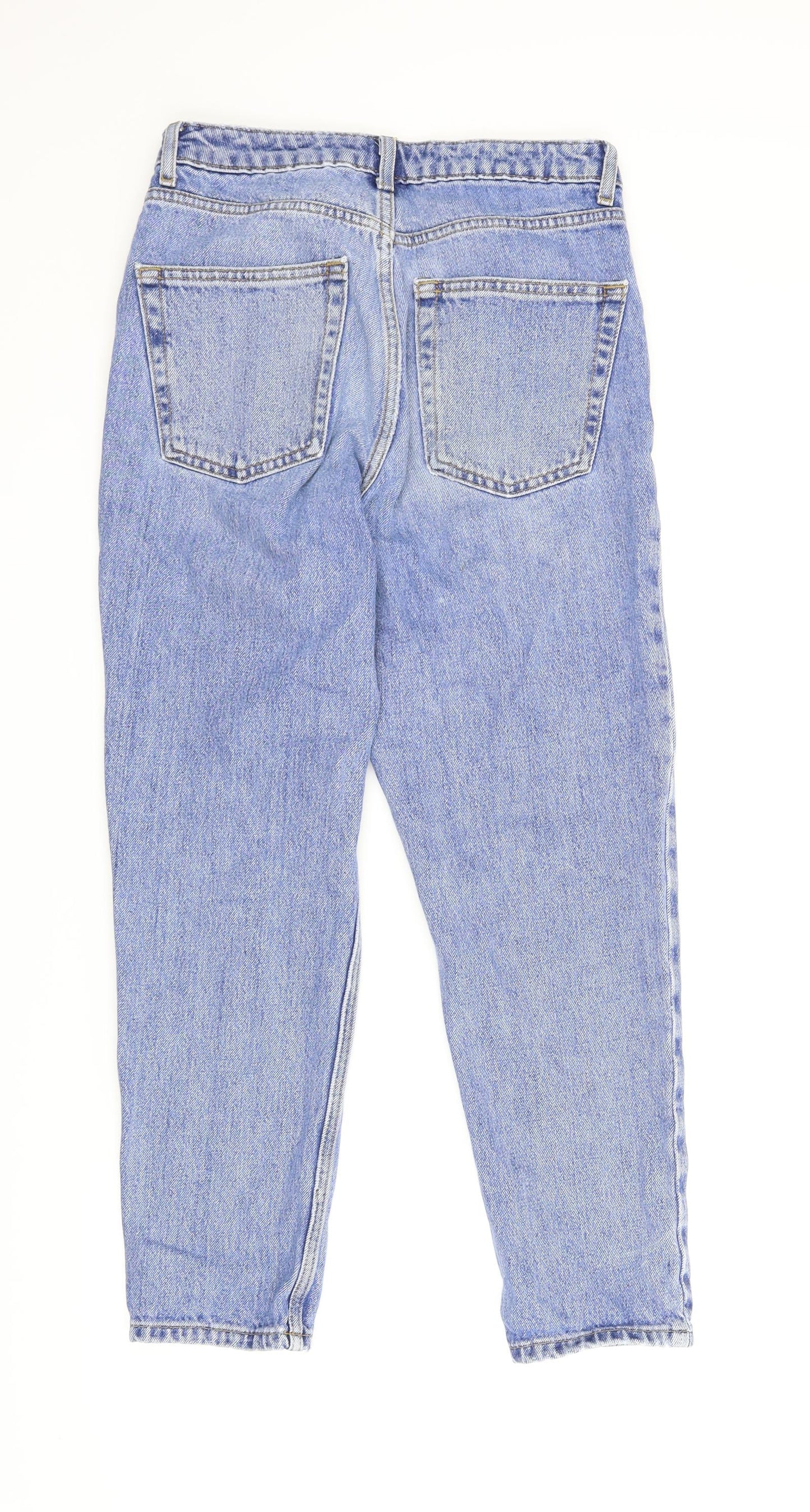 Topshop Womens Blue  Denim Mom Jeans Size 28 in L30 in