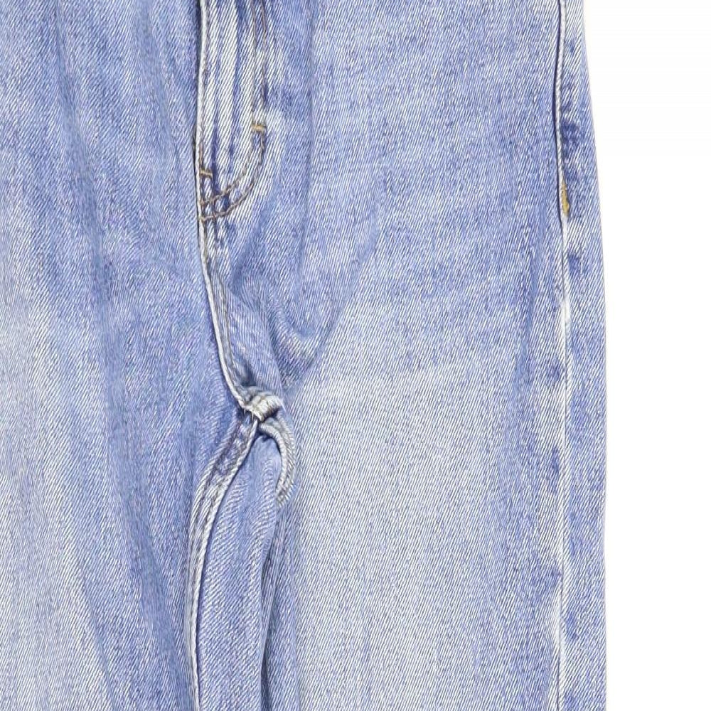 Topshop Womens Blue  Denim Mom Jeans Size 28 in L30 in