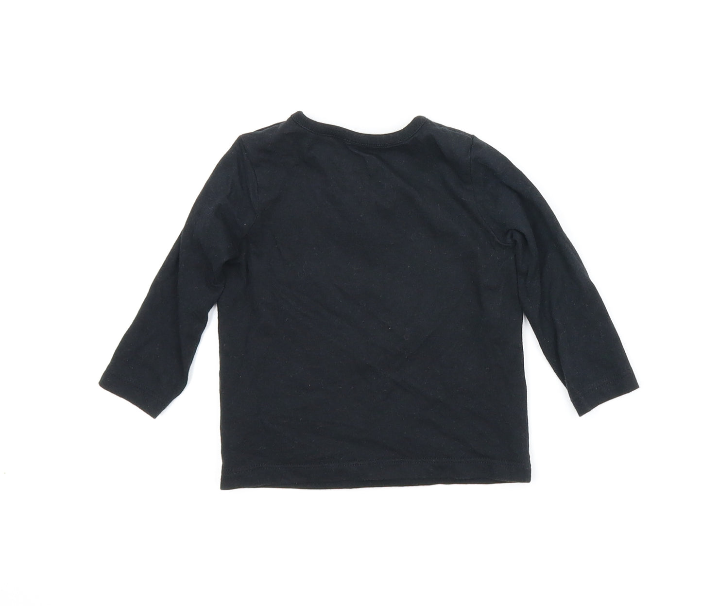 Fred & Flo Baby Black   Basic T-Shirt Size 3-6 Months