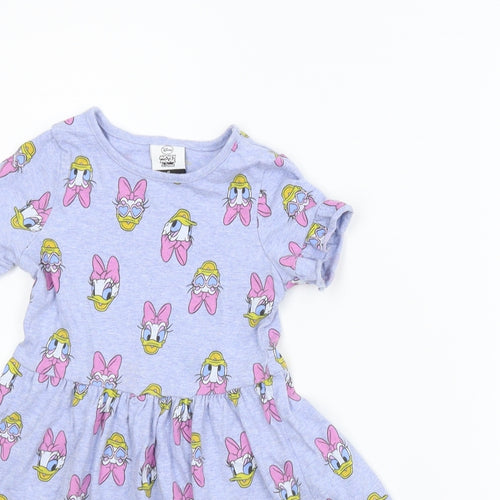 George Girls Blue Animal Print  A-Line  Size 2-3 Years  - Disney