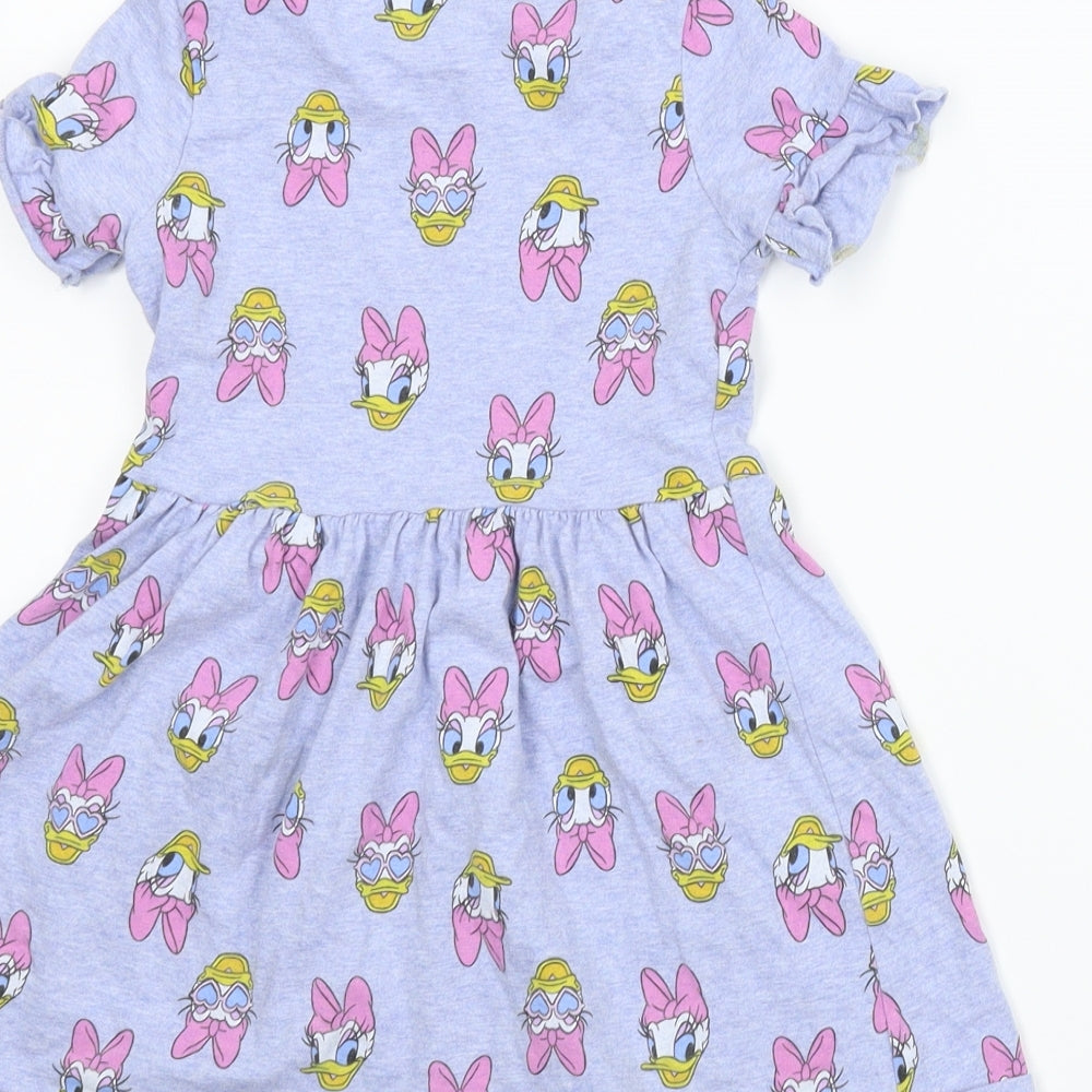 George Girls Blue Animal Print  A-Line  Size 2-3 Years  - Disney