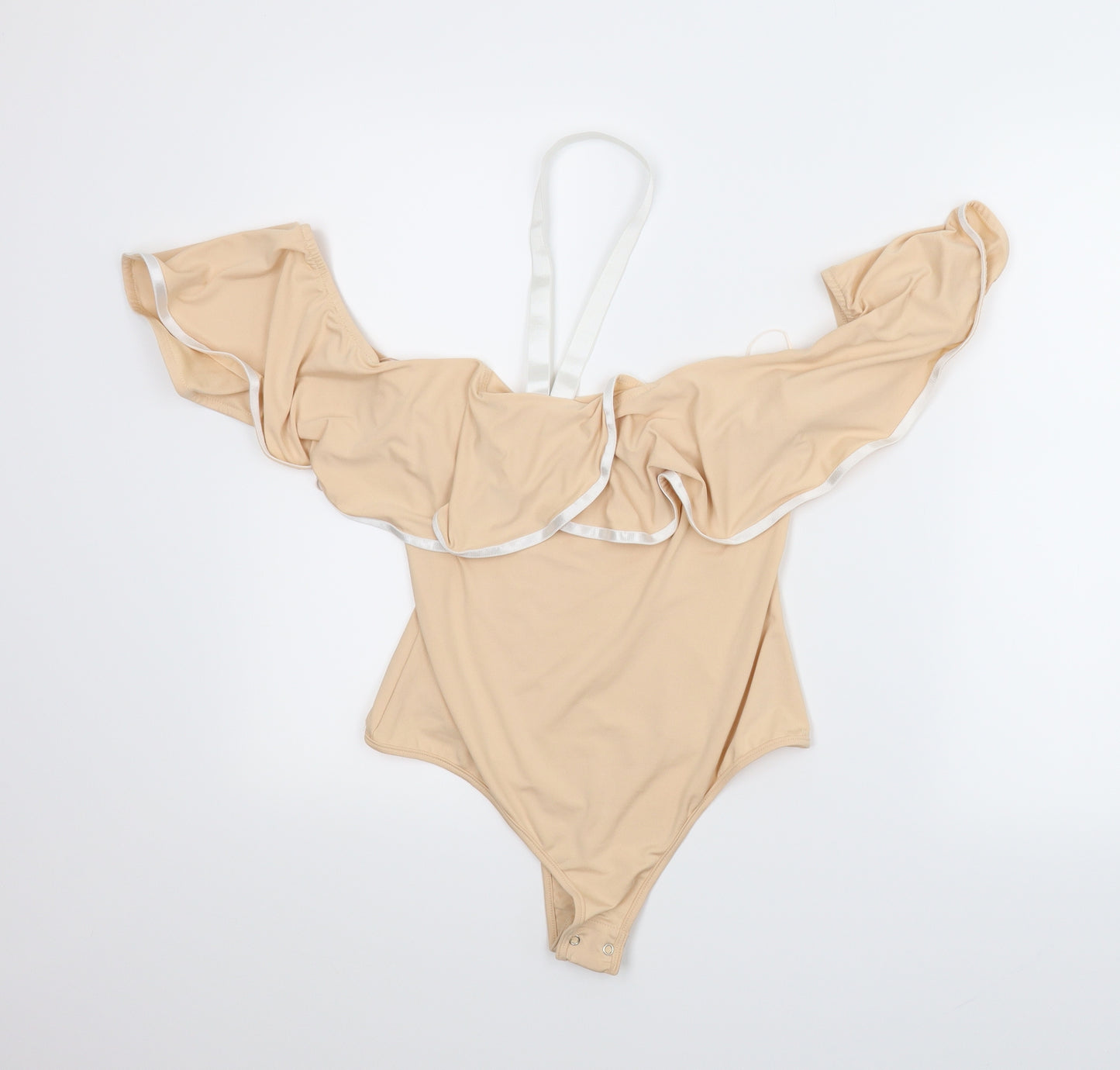 PRETTYLITTLETHING Womens Pink   Leotard One-Piece Size 10