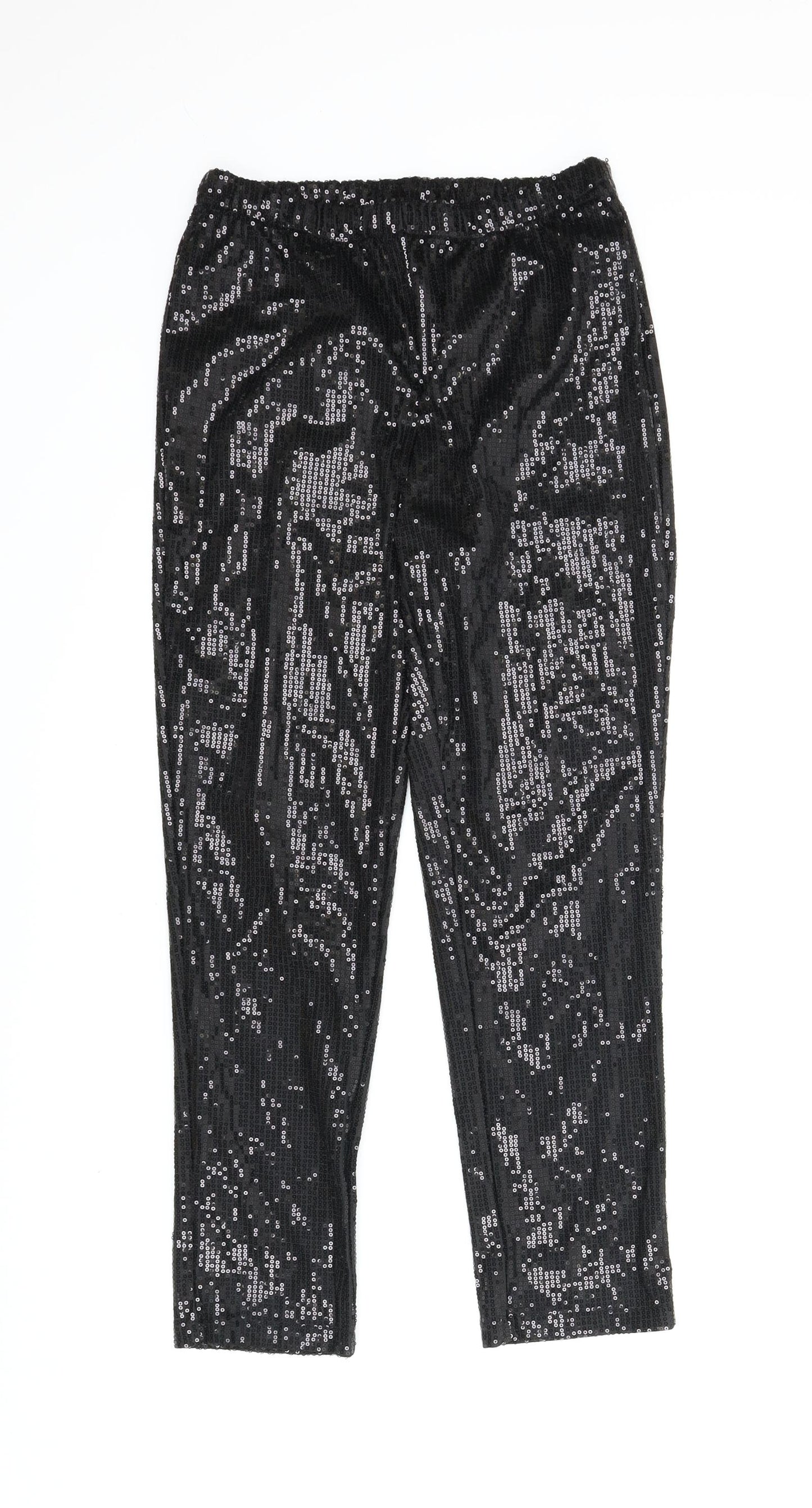 Preworn Womens Black   Pedal Pusher Trousers Size L L25 in