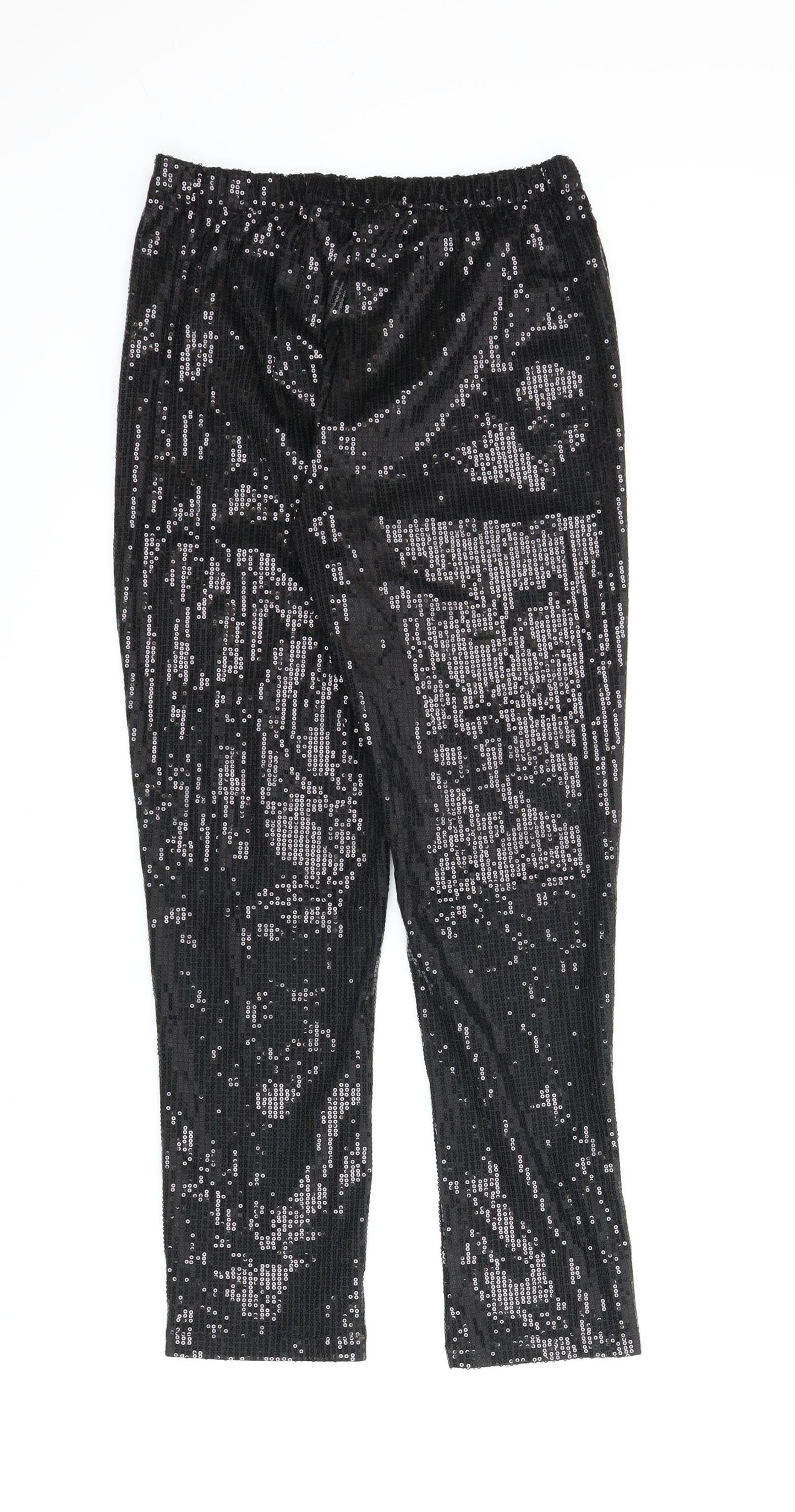 Preworn Womens Black   Pedal Pusher Trousers Size L L25 in