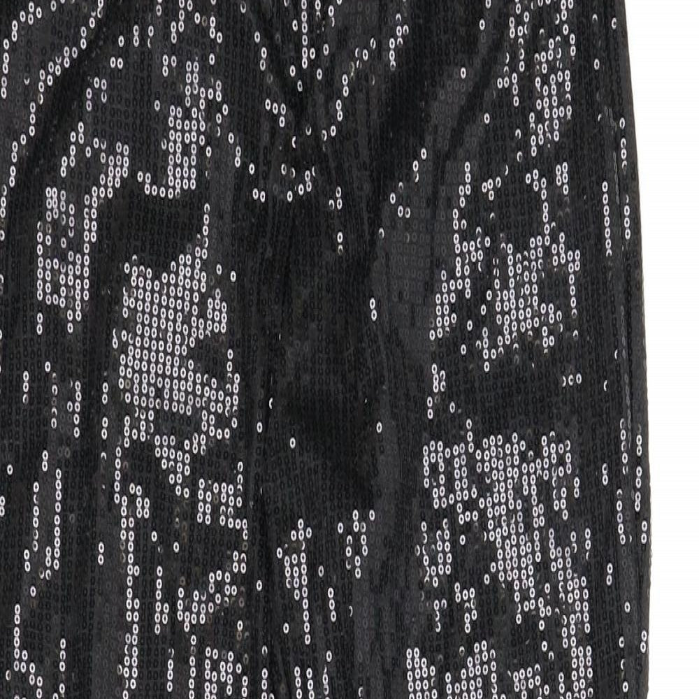 Preworn Womens Black   Pedal Pusher Trousers Size L L25 in