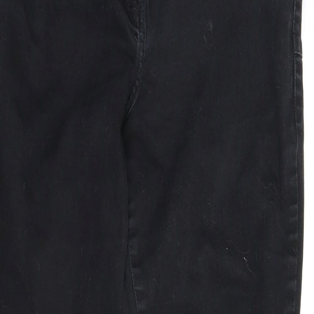 NEXT Womens Black  Denim Skinny Jeans Size 14 L28 in