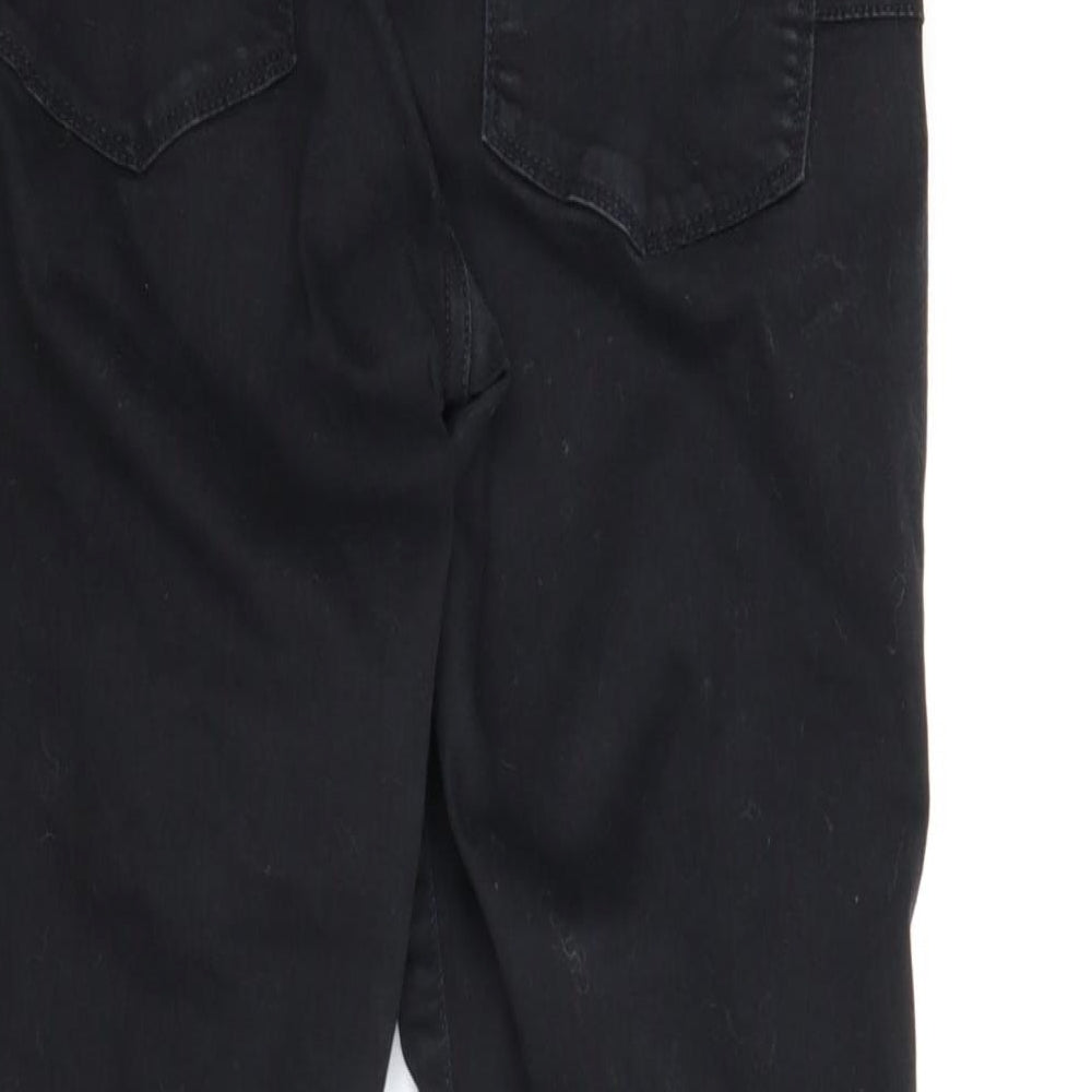 NEXT Womens Black  Denim Skinny Jeans Size 14 L28 in