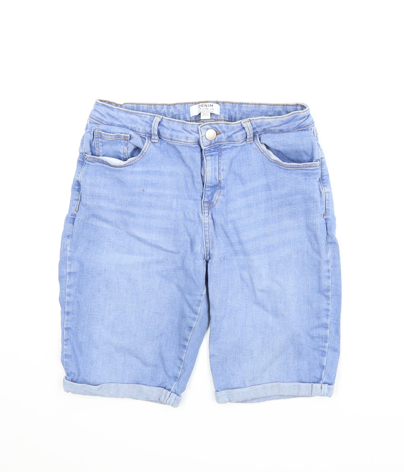 Dorothy Perkins Womens Blue  Denim Boyfriend Shorts Size 10