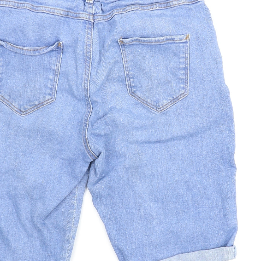 Dorothy Perkins Womens Blue  Denim Boyfriend Shorts Size 10