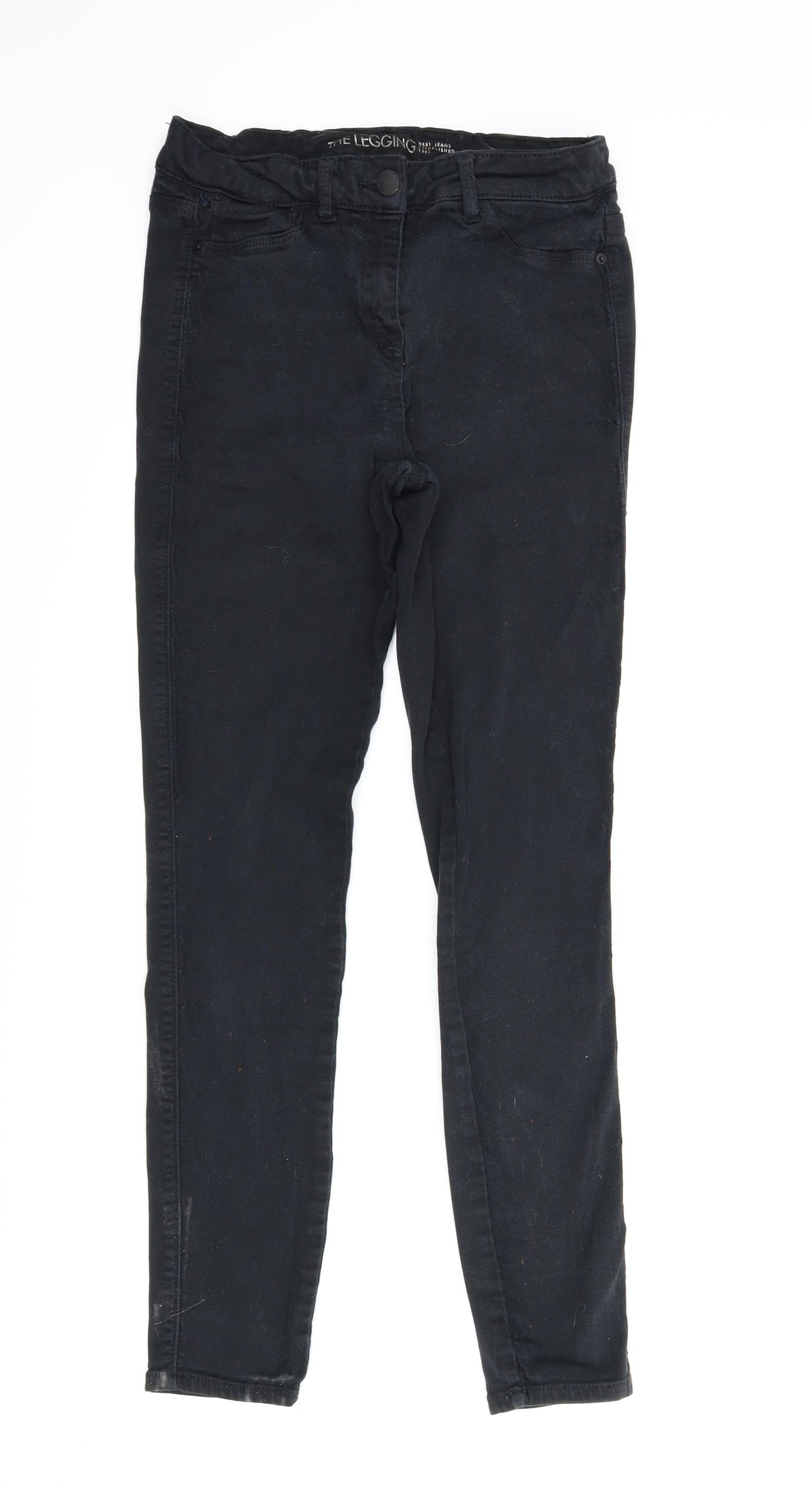NEXT Womens Black  Denim Skinny Jeans Size 12 L27.5 in