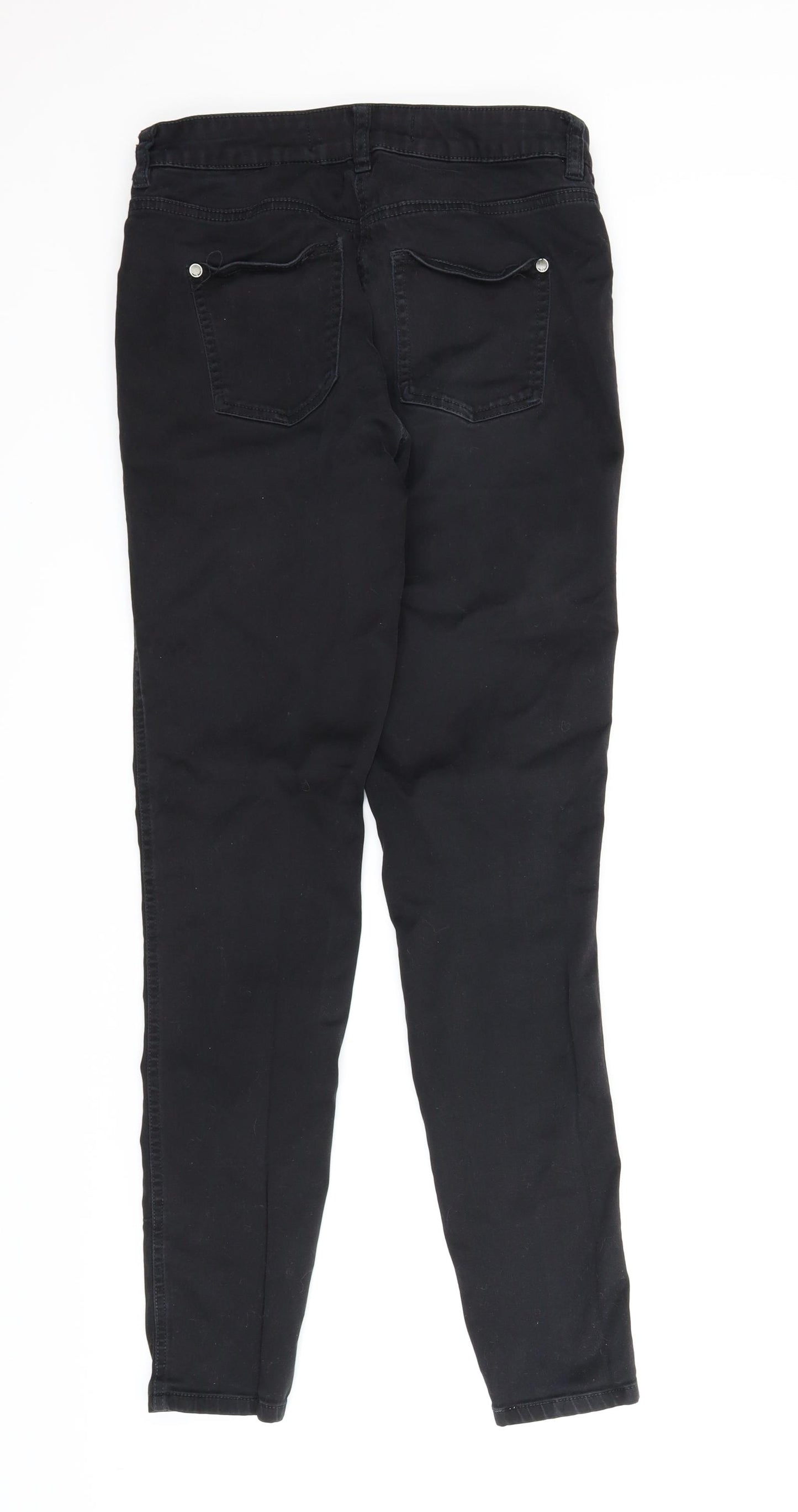 NEXT Womens Black  Denim Skinny Jeans Size 10 L29 in