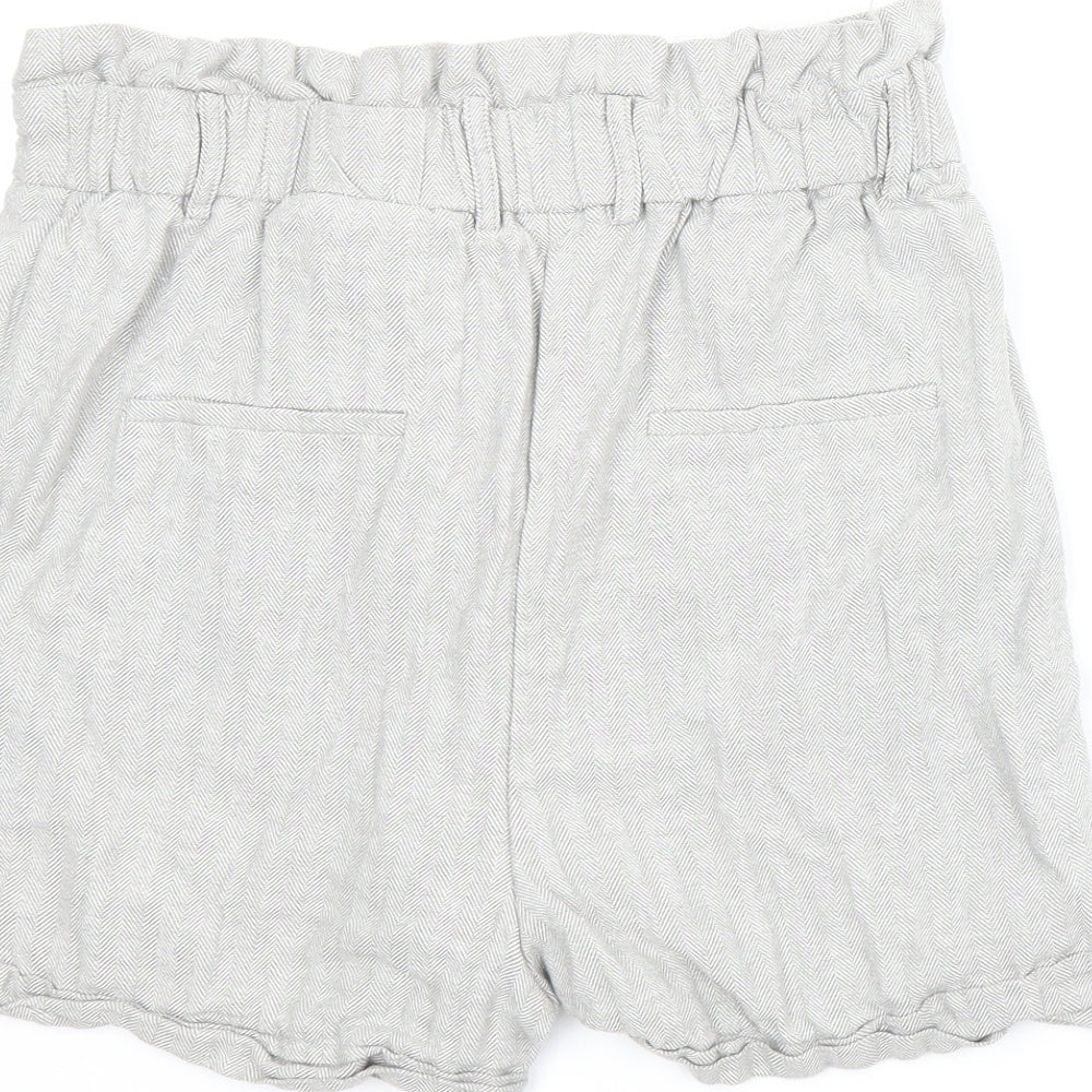 F&F Womens Grey   Paperbag Shorts Size 12