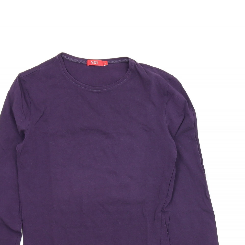 Vut Womens Purple   Basic T-Shirt Size L