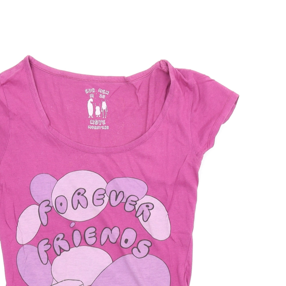 Xdye Monsters Womens Purple   Basic T-Shirt Size M