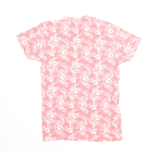 Cedar Wood State Mens Pink Floral   T-Shirt Size XS