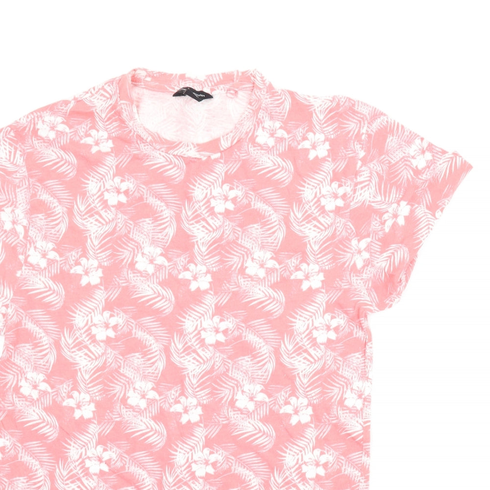 Cedar Wood State Mens Pink Floral   T-Shirt Size XS