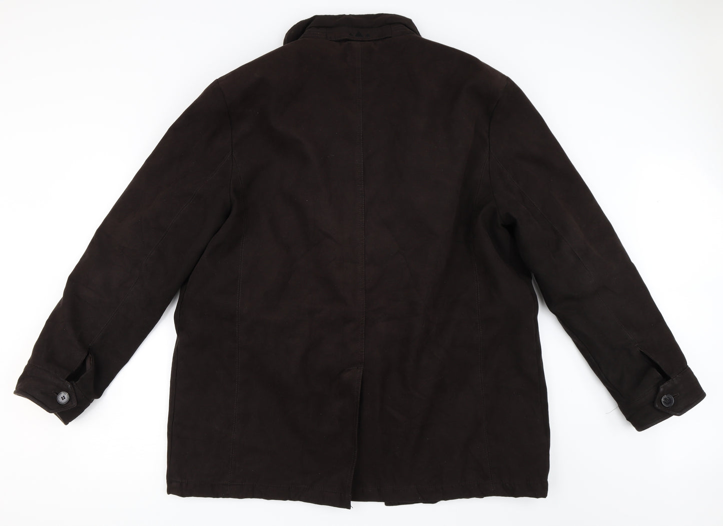 Atlantic Bay Mens Brown   Overcoat Coat Size L