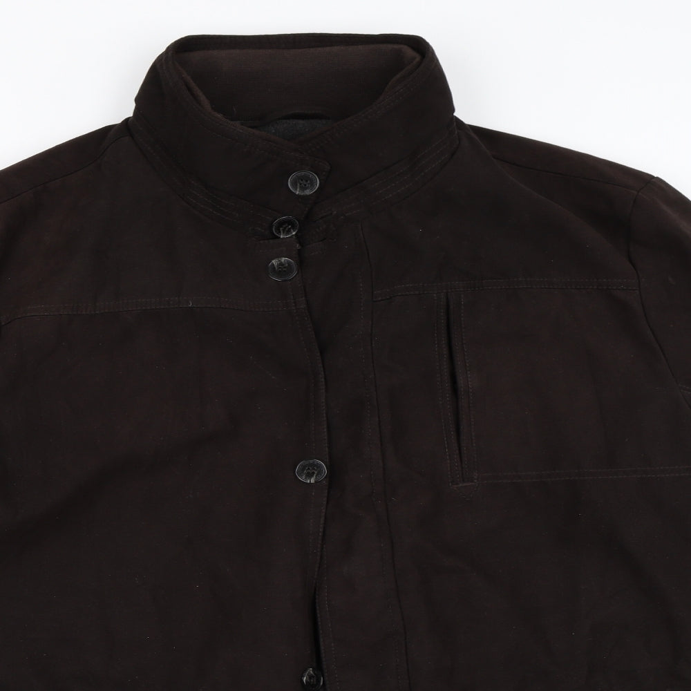 Atlantic Bay Mens Brown   Overcoat Coat Size L