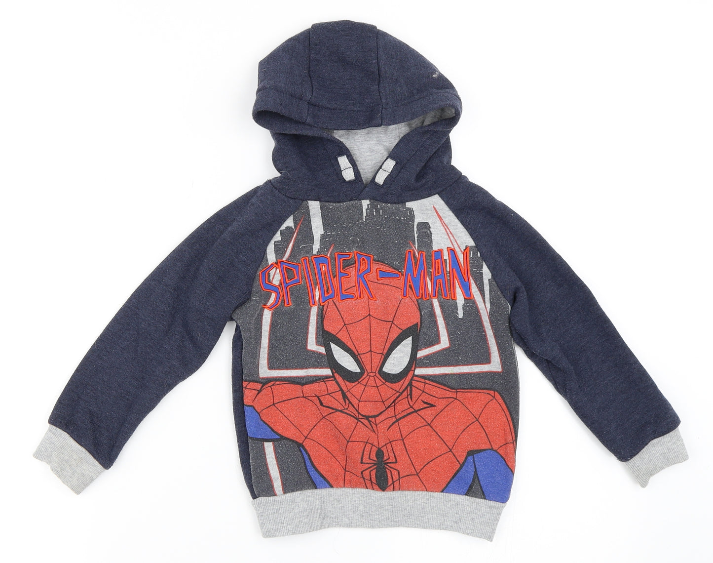 Marvel Boys Blue   Pullover Hoodie Size 2-3 Years  - Spider Man