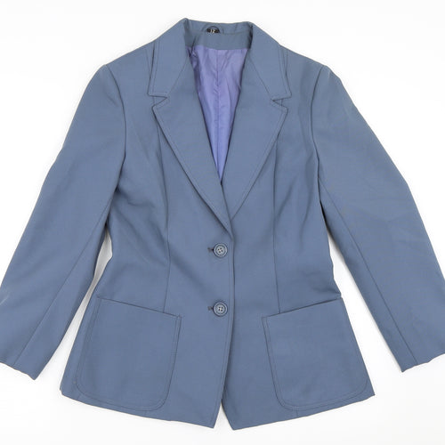Telemac  Womens Blue   Jacket Blazer Size 12