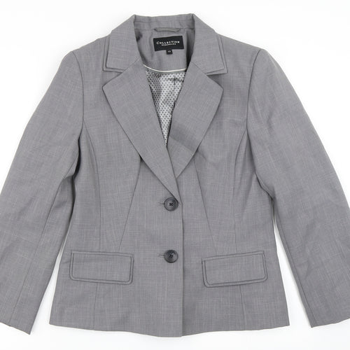 Debenhams Womens Grey   Jacket Blazer Size 12