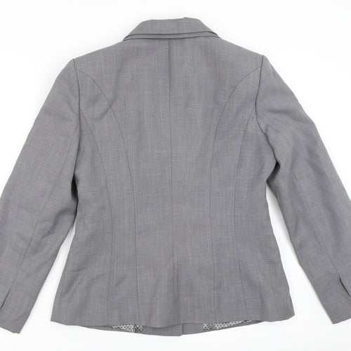 Debenhams Womens Grey   Jacket Blazer Size 12